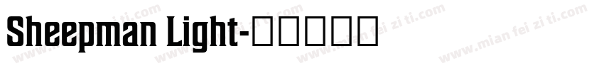 Sheepman Light字体转换